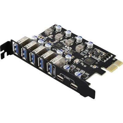 Renkforce RF-6613198 - 7 Port USB 3.0 Controller PCIe x1 Renkforce RF-6613198 - 7 Port USB 3.0 Controller PCIe x1