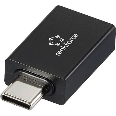 Renkforce RF-6615900 USB-C zu USB-C Adapter - Datenblocker - Schwarz Renkforce RF-6615900 USB-C zu USB-C Adapter - Datenblocker - Schwarz