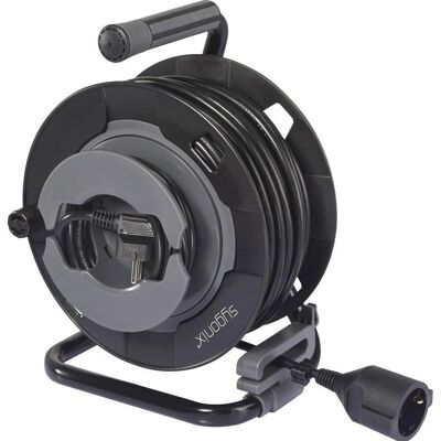Sygonix SY-6618486 Kabelrulle 30m Svart Jordad - Kabelrulle Sygonix SY-6618486 Kabelrulle 30m Svart Jordad - Kabelrulle