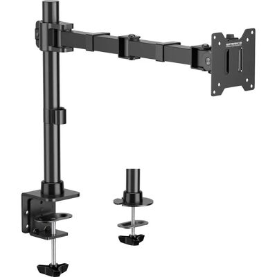 SpeaKa Professional SP-MM-211 Monitor Support - Height Adjustable, Swivels, Rotates - Black SpeaKa Professional SP-MM-211 Monitor Support - Height Adjustable, Swivels, Rotates - Black