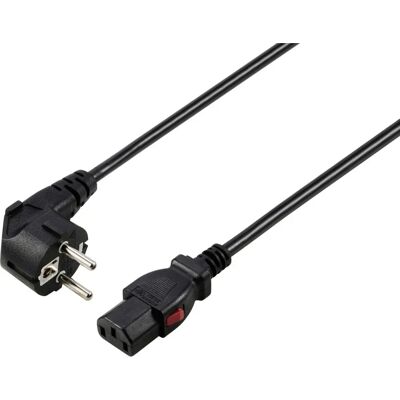 Conrad SY-6733072 - Stromkabel - 2 m, Schwarz, Verriegelbar, IEC C13, CEE7/4 Conrad SY-6733072 - Stromkabel - 2 m, Schwarz, Verriegelbar, IEC C13, CEE7/4