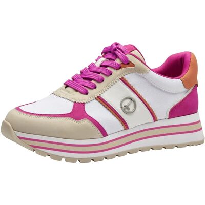Baskets Plateforme Végan Rose Tamaris - Chaussures Femme Baskets Plateforme Végan Rose Tamaris - Chaussures Femme