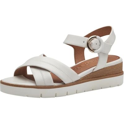 Tamaris Läder Sandaler (1-28202-42) - vita Tamaris Läder Sandaler (1-28202-42) - vita