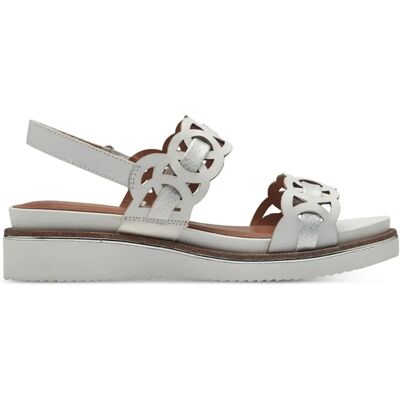 Sandales Tamaris Blanches à Talons - Chaussures pour Femmes - Publicité Sandales Tamaris Blanches à Talons - Chaussures pour Femmes - Publicité