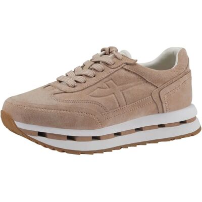 Tamaris Zapatillas Rosa en Cuero y Textil - Calzado Casual Tamaris Zapatillas Rosa en Cuero y Textil - Calzado Casual