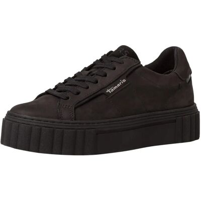 Zapatillas de cuero negras Tamaris - Sneakers Zapatillas de cuero negras Tamaris - Sneakers