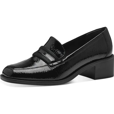 Tamaris - Mocassini vernice con tacco - Černá - 40 EU - Shoes Tamaris - Mocassini vernice con tacco - Černá - 40 EU - Shoes