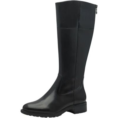 Tamaris Černá kůže Dlouhé nohy boty - Long Leg Boots Tamaris Černá kůže Dlouhé nohy boty - Long Leg Boots