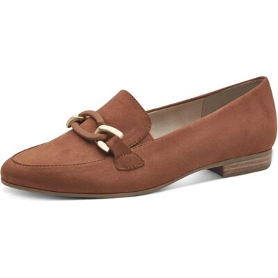 Jana zapatos pantuflas con tacón bloque vegano marrón Jana zapatos pantuflas con tacón bloque vegano marrón