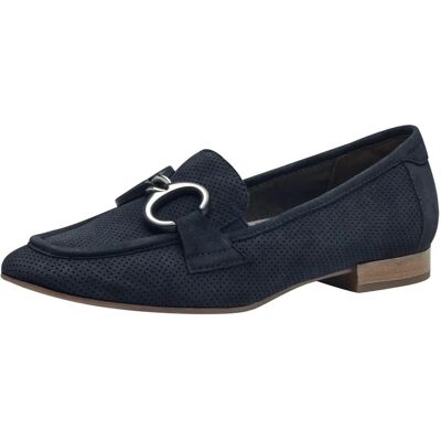 Tamaris Comfort Slipper Ballerine Chaussures à Moitié Cuir Bleu 84202 Tamaris Comfort Slipper Ballerine Chaussures à Moitié Cuir Bleu 84202