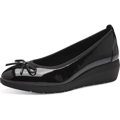 Jana Chaussures Ballerines avec talon compensé vegan noir Jana Chaussures Ballerines avec talon compensé vegan noir