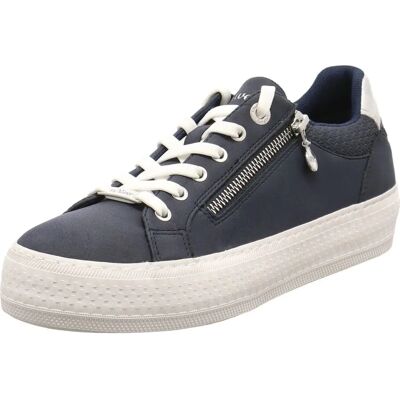 s.Oliver - Damen Plateau Sneaker - Bleu - EU 41 - Chaussures - Publicité s.Oliver - Damen Plateau Sneaker - Bleu - EU 41 - Chaussures - Publicité