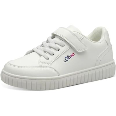 S. Oliver Baskets blanches pour filles - Chaussures décontractées pour enfants S. Oliver Baskets blanches pour filles - Chaussures décontractées pour enfants