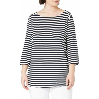 TOM TAILOR PLUS - Sweter damski casual z 3/4 rękawem - Sweter TOM TAILOR PLUS - Sweter damski casual z 3/4 rękawem - Sweter