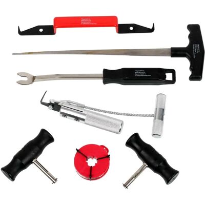 Hausmarke - Windschutz-Werkzeugset - Gummisauger - Kleberpistole Hausmarke - Windschutz-Werkzeugset - Gummisauger - Kleberpistole