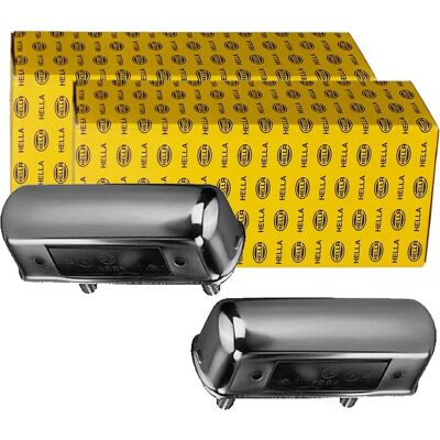 Hella Modell 2ka997011011 Chrom Kennzeichenleuchte - Kennzeichenleuchte Hella Modell 2ka997011011 Chrom Kennzeichenleuchte - Kennzeichenleuchte