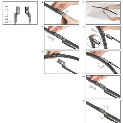 Bosch VW Caddy 4 Scheibenwischer Vorne & Hinten - Set Bosch VW Caddy 4 Scheibenwischer Vorne & Hinten - Set