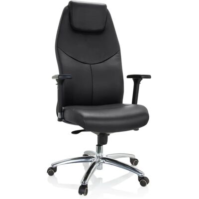 HJH OFFICE Ferrara Schwarzer Leder Ergonomischer Chefsessel - Bürostuhl HJH OFFICE Ferrara Schwarzer Leder Ergonomischer Chefsessel - Bürostuhl