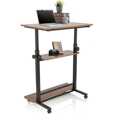 hjh OFFICE WORKSTATION II - Noir Noyer - Bureau/Station de travail - Publicité hjh OFFICE WORKSTATION II - Noir Noyer - Bureau/Station de travail - Publicité