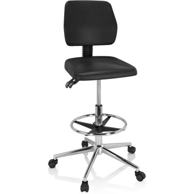 hjh OFFICE TOP WORK 11 I - Chaise de bureau - Noir - Dossier réglable ergonomique hjh OFFICE TOP WORK 11 I - Chaise de bureau - Noir - Dossier réglable ergonomique