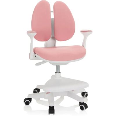 hjh OFFICE Kid Wing Ergonomiczny regulowany dziecięcy fotel biurowy Różowy - Fotel biurowy hjh OFFICE Kid Wing Ergonomiczny regulowany dziecięcy fotel biurowy Różowy - Fotel biurowy