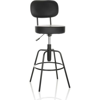 hjh OFFICE DISC HIGH - Schwarzer Barhocker hjh OFFICE DISC HIGH - Schwarzer Barhocker