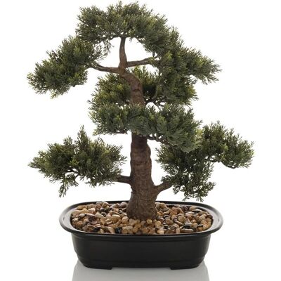 HJH OFFICE Bonsai - Plante Artificielle - 44cm - Vert - Publicité HJH OFFICE Bonsai - Plante Artificielle - 44cm - Vert - Publicité
