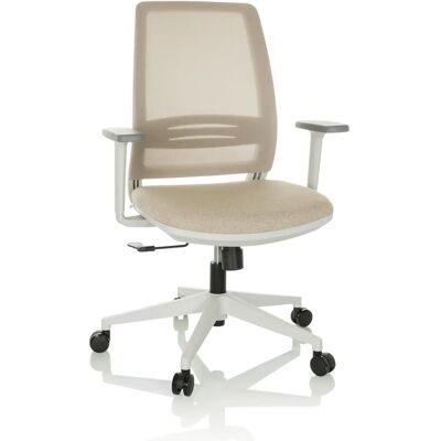 hjh OFFICE PROFONDO ECO W - Krzesło Biurowe - Beżowe - Ergonomiczne, Oddychająca Siatka, Mechanizm Synchronizowany hjh OFFICE PROFONDO ECO W - Krzesło Biurowe - Beżowe - Ergonomiczne, Oddychająca Siatka, Mechanizm Synchronizowany