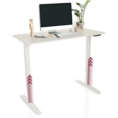 hjh OFFICE Stand Basic - Bureau réglable en hauteur - Blanc - Publicité hjh OFFICE Stand Basic - Bureau réglable en hauteur - Blanc - Publicité