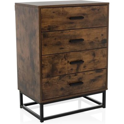 hjh LIVING VINSTRA - Kommode Braun - Aufbewahrungsmöbel hjh LIVING VINSTRA - Kommode Braun - Aufbewahrungsmöbel