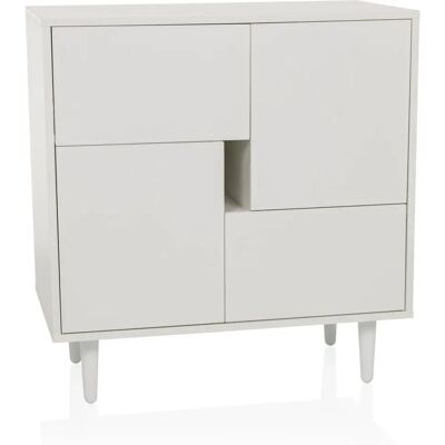 hjh LIVING LYKKJA - Weißer Schrank - Industriedesign hjh LIVING LYKKJA - Weißer Schrank - Industriedesign