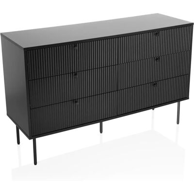 hjh LIVING Karby S - Schwarzes Sideboard - Industriestil hjh LIVING Karby S - Schwarzes Sideboard - Industriestil