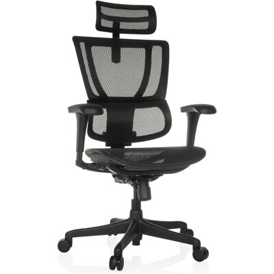 hjh OFFICE ERGOHUMAN SLIM ECO M GEN2 en maille - Siège de bureau noir de luxe hjh OFFICE ERGOHUMAN SLIM ECO M GEN2 en maille - Siège de bureau noir de luxe
