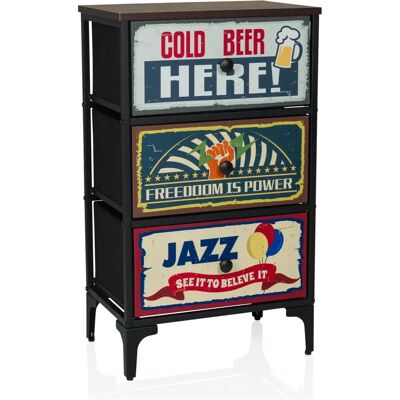 hjh LIVING Ameriko S - Vintage Retro Sideboard hjh LIVING Ameriko S - Vintage Retro Sideboard