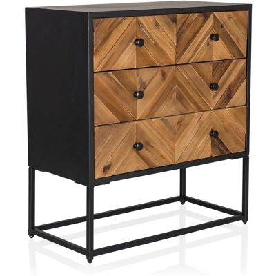 hjh LIVING SANTJAGO SCHWARZE SONNE L - Sideboard Dunkles Holz hjh LIVING SANTJAGO SCHWARZE SONNE L - Sideboard Dunkles Holz