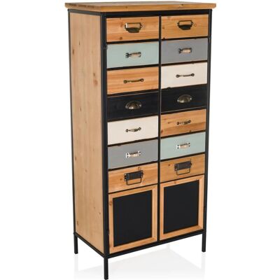 hjh LIVING CONTINENTO HIGH - Dunkel Holzschrank hjh LIVING CONTINENTO HIGH - Dunkel Holzschrank