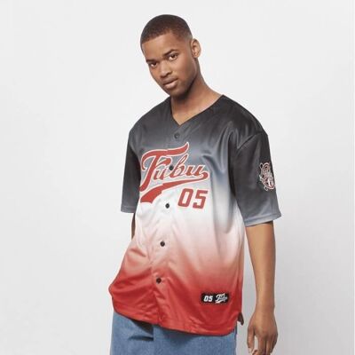 Fubu Modell Varsity Baseball Jersey Gradient - Hemd Fubu Modell Varsity Baseball Jersey Gradient - Hemd