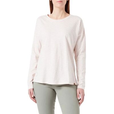 Camel Active V-Neck T-Shirt - Pink, Striped, Cotton - T-Shirt Camel Active V-Neck T-Shirt - Pink, Striped, Cotton - T-Shirt