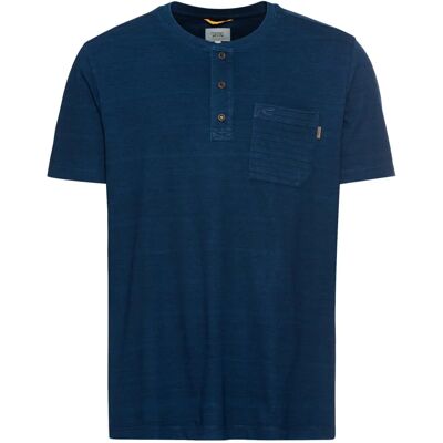 Camel Active Herr S Blå Bomulls T-Shirt - Casual Plagg Camel Active Herr S Blå Bomulls T-Shirt - Casual Plagg