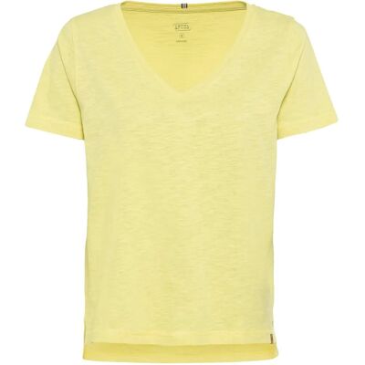 Camel Active Lemonade sárga V-neck T-Shirt - Women Camel Active Lemonade sárga V-neck T-Shirt - Women