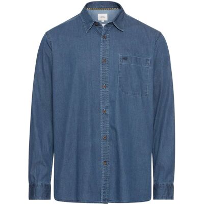 Camel Active XXL nattblå casual jeansskjorta - Jeansskjorta Camel Active XXL nattblå casual jeansskjorta - Jeansskjorta