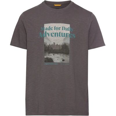 Camel Active T-Shirt Court en Coton Biologique Gris - T-Shirt Camel Active T-Shirt Court en Coton Biologique Gris - T-Shirt