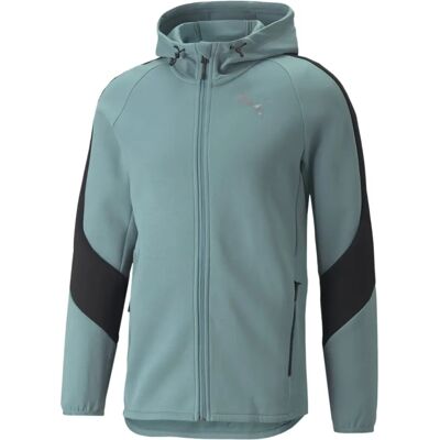 Puma 847401 Sininen Slim Fit huppari - Vetoketjullinen collegepaita Puma 847401 Sininen Slim Fit huppari - Vetoketjullinen collegepaita