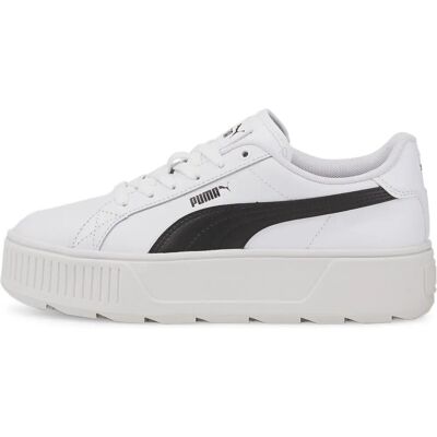 Puma Karmen L Białe Skórzane Buty Sportowe - Sneakers Puma Karmen L Białe Skórzane Buty Sportowe - Sneakers