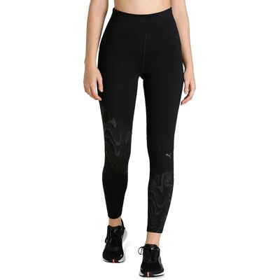 Puma Damen, Tights, RUN GRAPHIC HW 7/8 TIGHT W (XS), Schwarz, XS Puma Damen, Tights, RUN GRAPHIC HW 7/8 TIGHT W (XS), Schwarz, XS