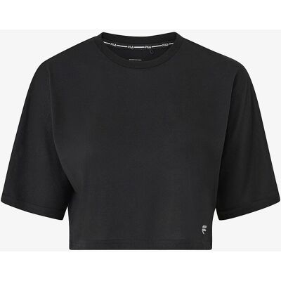 FILA Recanati Svart Cropped Skjorte - Kvinner FILA Recanati Svart Cropped Skjorte - Kvinner