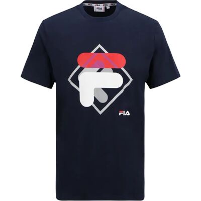 Fila FAM0447 T-shirt Manches Courtes Marine - T-Shirt - Publicité Fila FAM0447 T-shirt Manches Courtes Marine - T-Shirt - Publicité