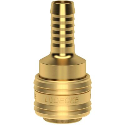 Lüdecke - NW 7.2 - Messing - 13 mm - Schnellverschlusskupplung Lüdecke - NW 7.2 - Messing - 13 mm - Schnellverschlusskupplung