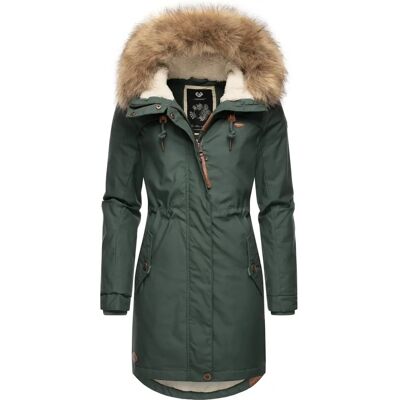 RAGWEAR Tawny - Lang vinterjakke til kvinder, grøn RAGWEAR Tawny - Lang vinterjakke til kvinder, grøn