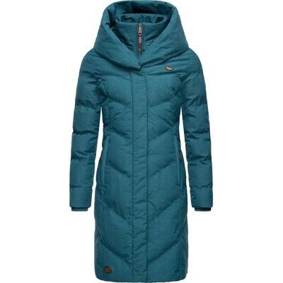 RAGWEAR Natalka Melange Blå Vinterjakke - Winter Coat RAGWEAR Natalka Melange Blå Vinterjakke - Winter Coat